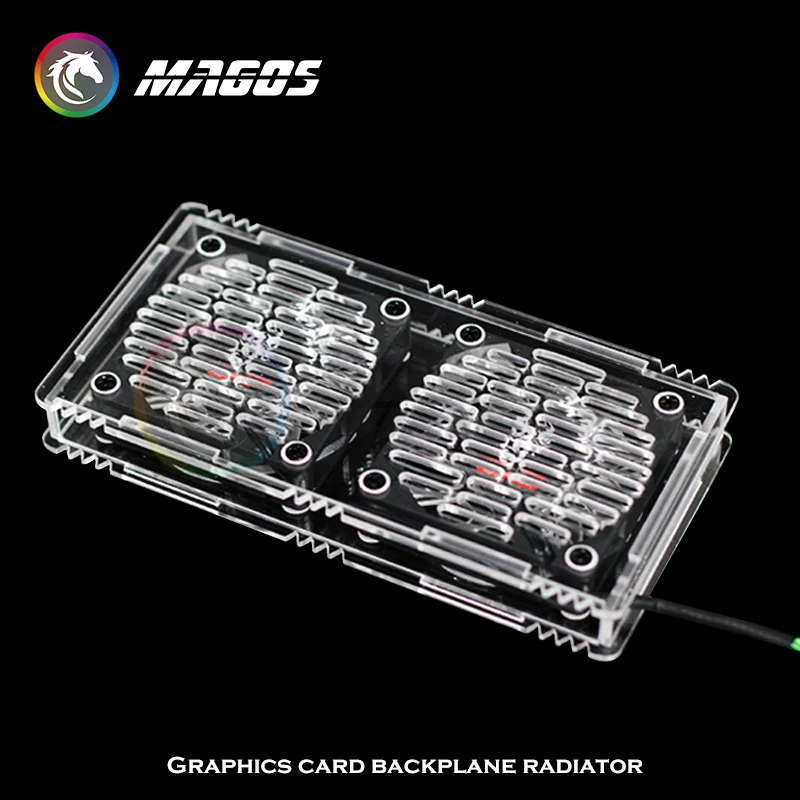 Gpu Backplane Ventilador Vga Cooler Dissipador de Calor Placa Gráfica Led Light Ventilador Rtx3090 3070 3080 3080 120 mm 240 mm 360 mm - Imagem 3