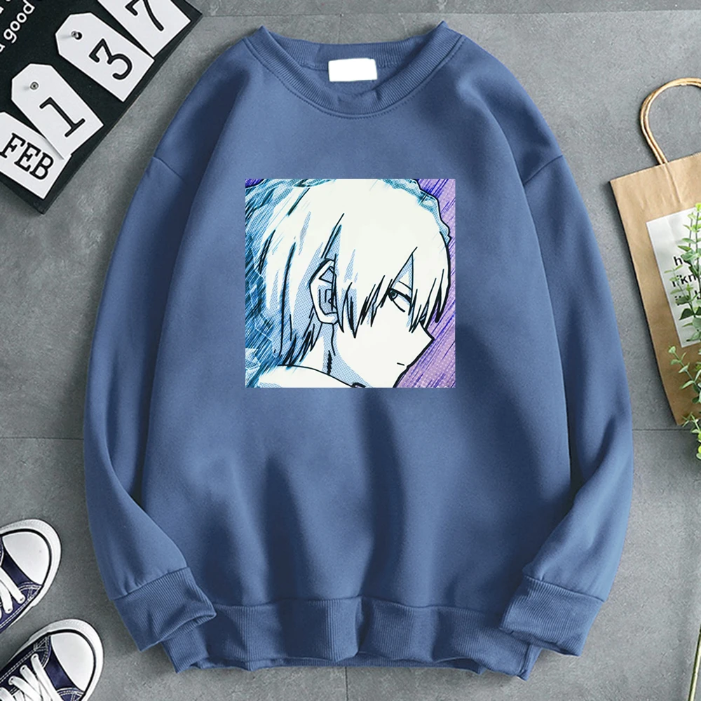

My Hero Academia Todoroki Shoto Manga Man Hoodies Street Fashion Hip Hop Hoody Men Comfortable Harajuku Brand Sweatshirt
