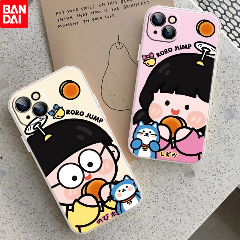 Cute Doraemon Couple Phone Case For iPhone 11 13 Pro MAX XS XR X 12 Mini 7 8 Plus 6S 6 Soft Silicone Shockproof Back Cover Funda iphone 11 Pro Max  case iPhone 11 Pro Max