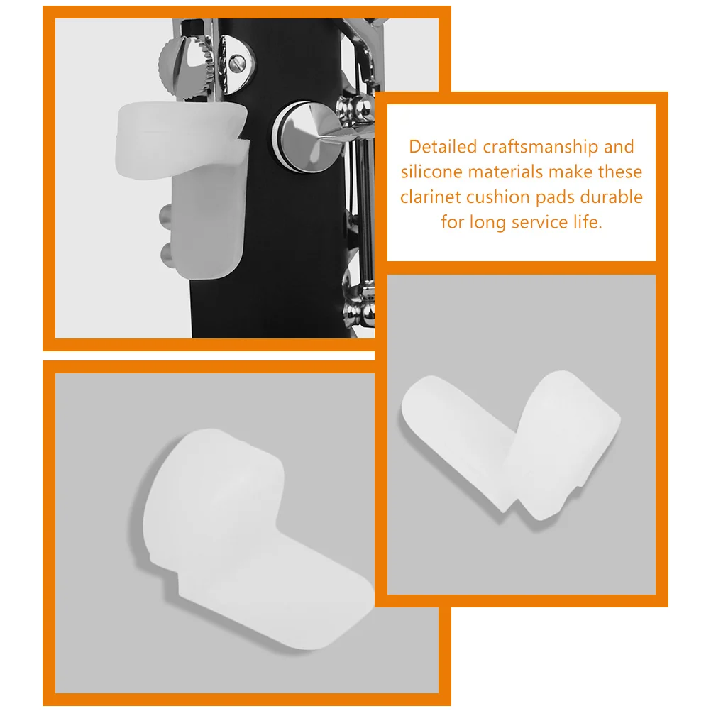 Clarinet Thumb Rests Silicone Clarinet Finger Rests 4pcs Instrument Accessories clarinet and saxophone accessories