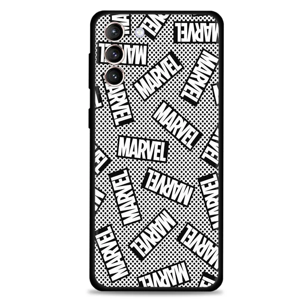 Marvel Avenger Superhero Logo Comics Phone Case For Samsung Galaxy S22 S21 S20 Ultra FE S10 S9 S8 Plus 5G Cover Silicone Funda 