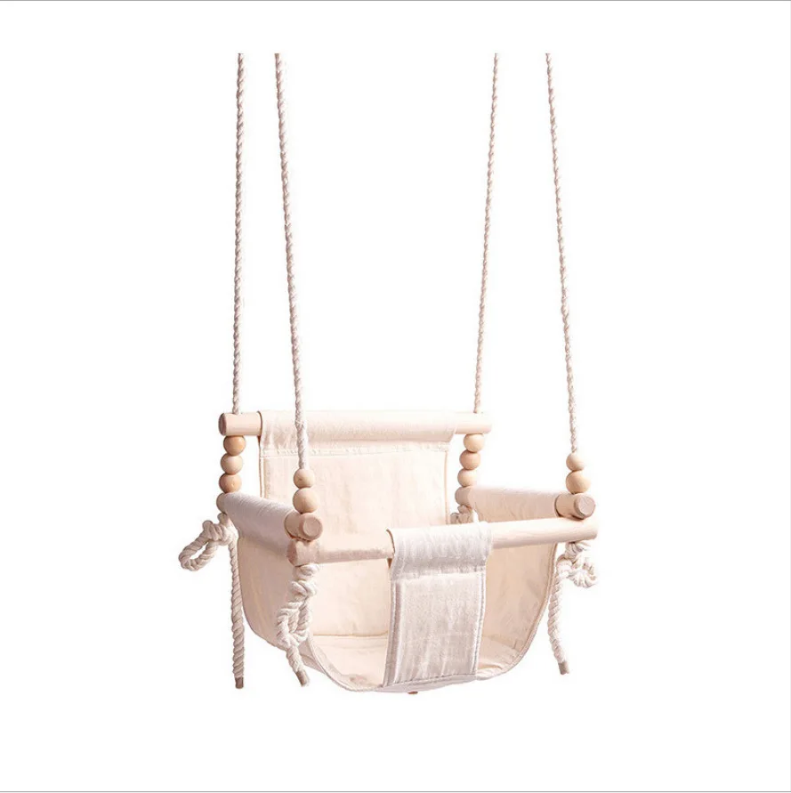 INS Nordic Baby Swing Infant Household Indoor Hanging Chair Baby Small Hanging Basket Swing Cloth Rocking Chair Children children swing toys