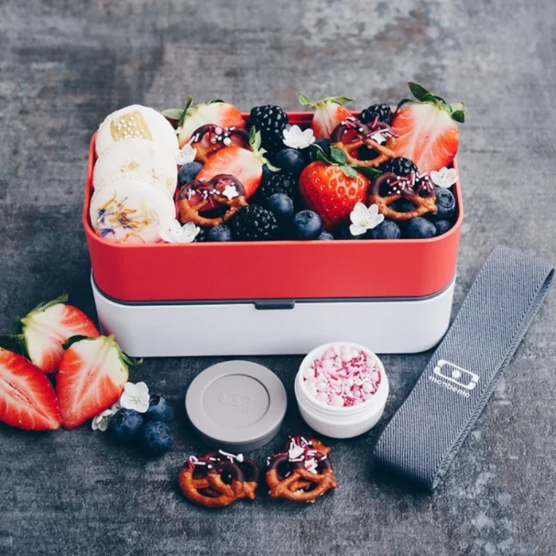 

Роскошный Ланч-бокс Monbento, Франция, Стильный японский Ланч-бокс, портативный, идеально подходит для бодибилдинга, снижение веса, дизайн с принтом