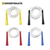 JR100-6 140-160 gram 6 mm diameter PVC+ALLOY(PVC+TPU) skip rope 15.5cm middle-long handle NEVERTOOLATE GOOD QUALITY 2
