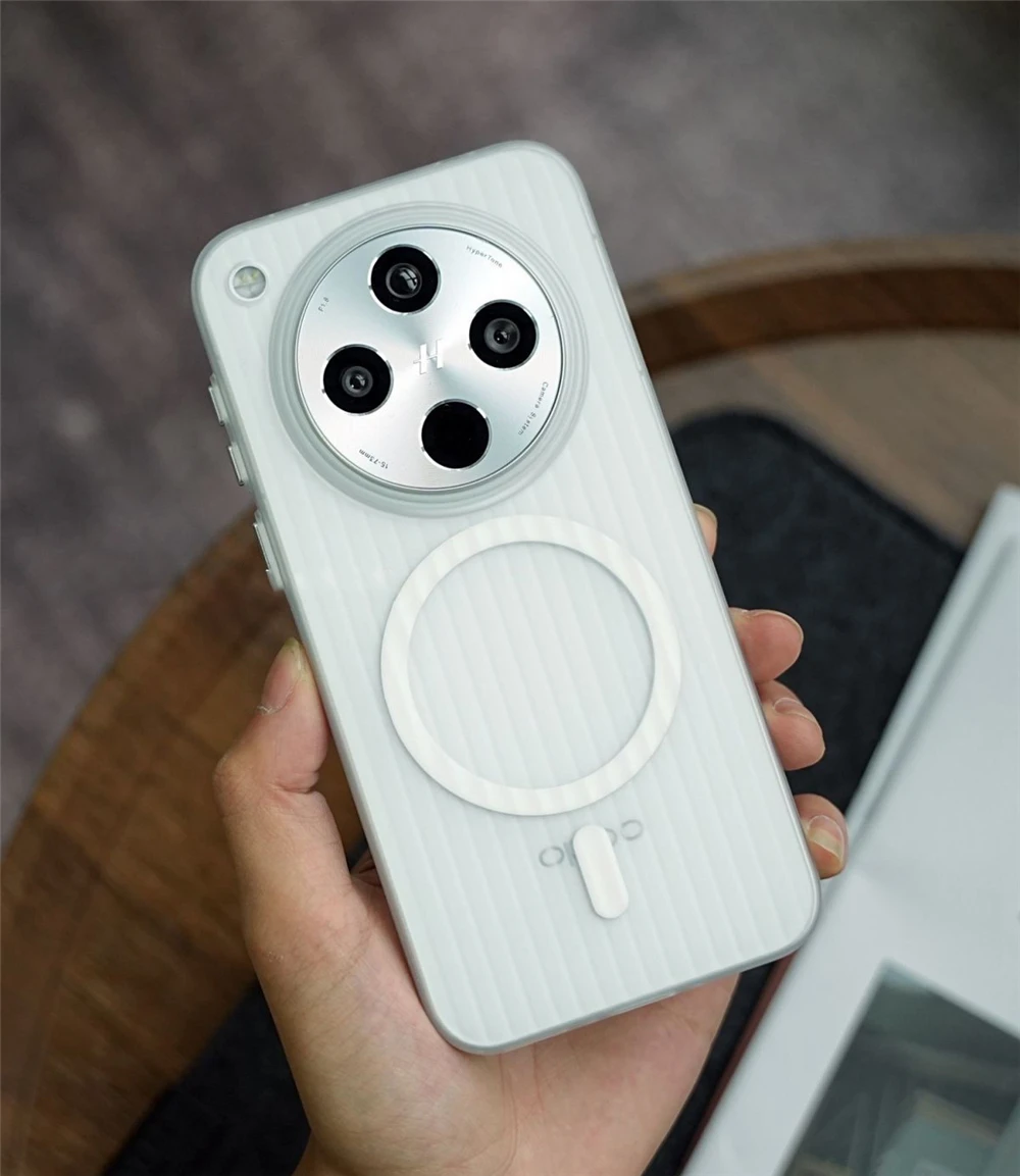 Magnetic Matte Transparent Luggage Stripe Slim Case Cover