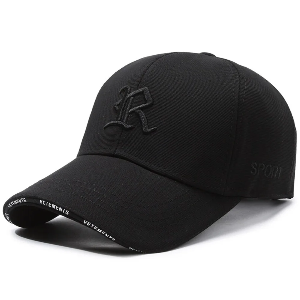 Trendy Embroidery Couple Baseball Cap Outing Anti-Sun Trucker Cap Casual Hip Hop Gorras Golf Cap Dad Hats 4