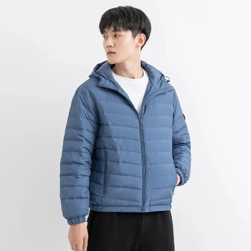 Thin Short Down Jackets Light-duty Parkas for Winter Men Men's Coats Original High Quality Coat Warm Movement Feather Man New