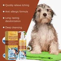 Dog Shampoo Conditioner Moisturizing for Sensitive Skin PH Balanced Anti Itching Flea Killer Dirt Mite Removal Pet Cleaning Foam 5