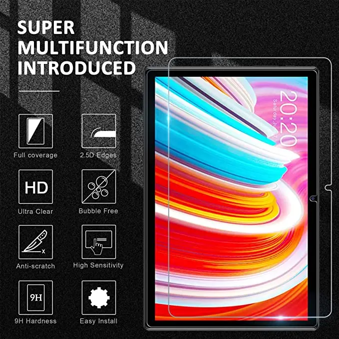Protetor de Tela de Vidro Temperado para Tablet Teclast T40 Pro Plus P20hd Película Protetora Clara para Teclast M40 Plus M40se Pcs 9h - Imagem 2