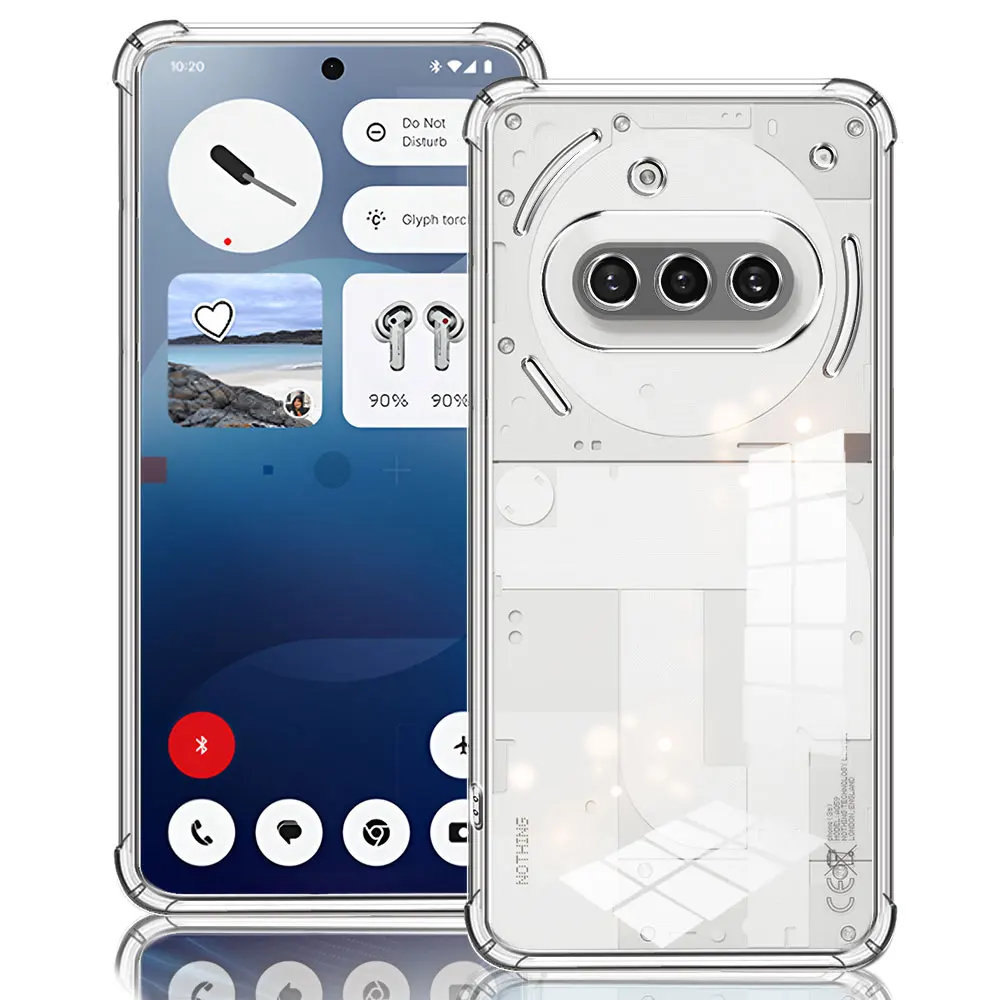 Airbag Shockproof Clear TPU Phone Case - Soft Silicone Back Cover