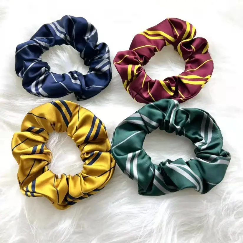 Wizard Magic School Slytherin Cosplay Kopfbedeckung Haarseil Cosplay Haarseil Zubehör Scrunchie Requisiten Halloween für Frauen