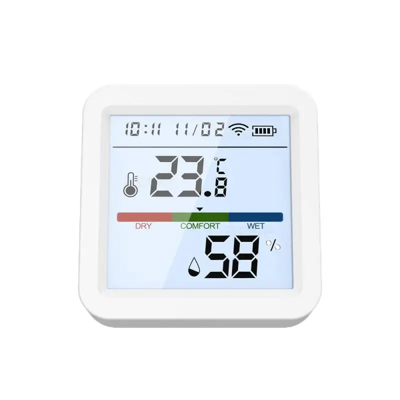 

Изящный дизайн датчик температуры и влажности точный контроль контроля домашней среды домашняя Автоматизация бесшовное подключение
