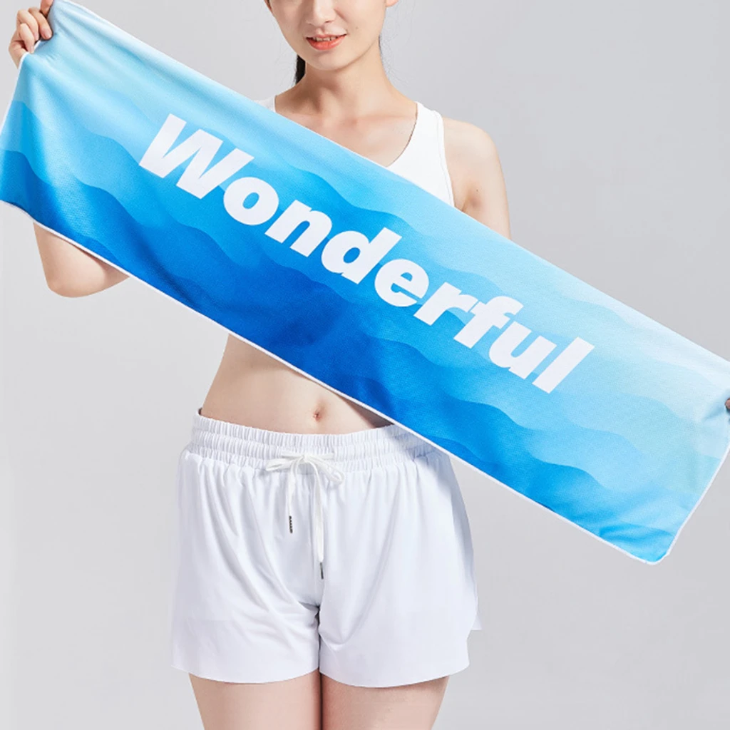 Quick Drying Towel Breathe Cold-feeling Towel Sweat-absorbent Towel For Sports Fitness Running Gym Yoga Soft Microfiber Towel 6