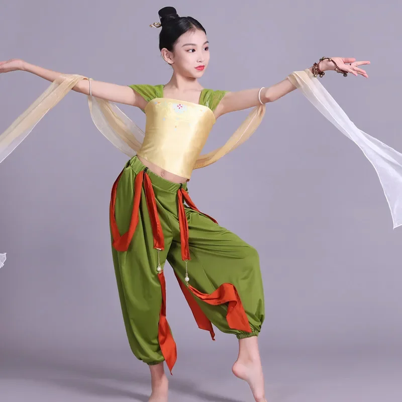

Children's Classical Dance Costume Girls Dunhuang Flying Dance Costume Chinese Dance Practice Clothes Performance Costume Kids