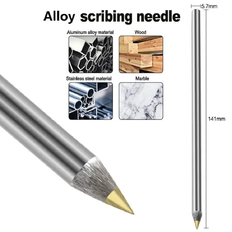 

Diamond Glass Tile Cutter Carbide Scriber Hard Metal Lettering Pen Construction Marking Pen Etching Tool Carpentry Hand Tool