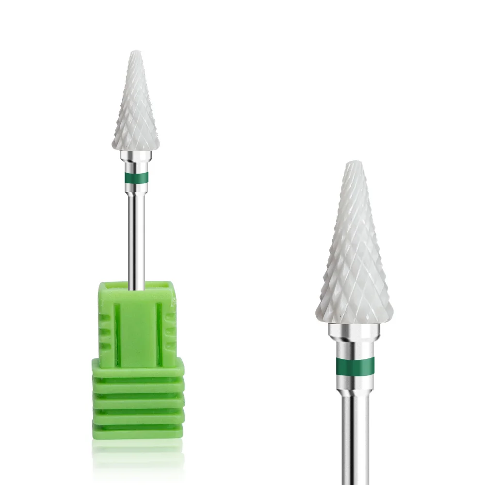 Ceramic Carbide Nail Drill Bit Nail Cutter Rotate Burr Milling Bits Electric Drill Machine For Manicure Pedicure Tools