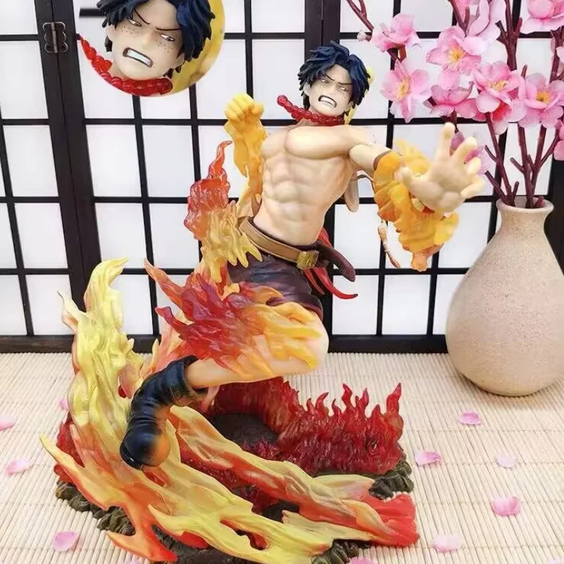 

25cm One Piece Portgas D Ace Max 15th Anniversary Figure Anime Special Edition Statue Mrx Action Figure Xmas Gifts Model Toy