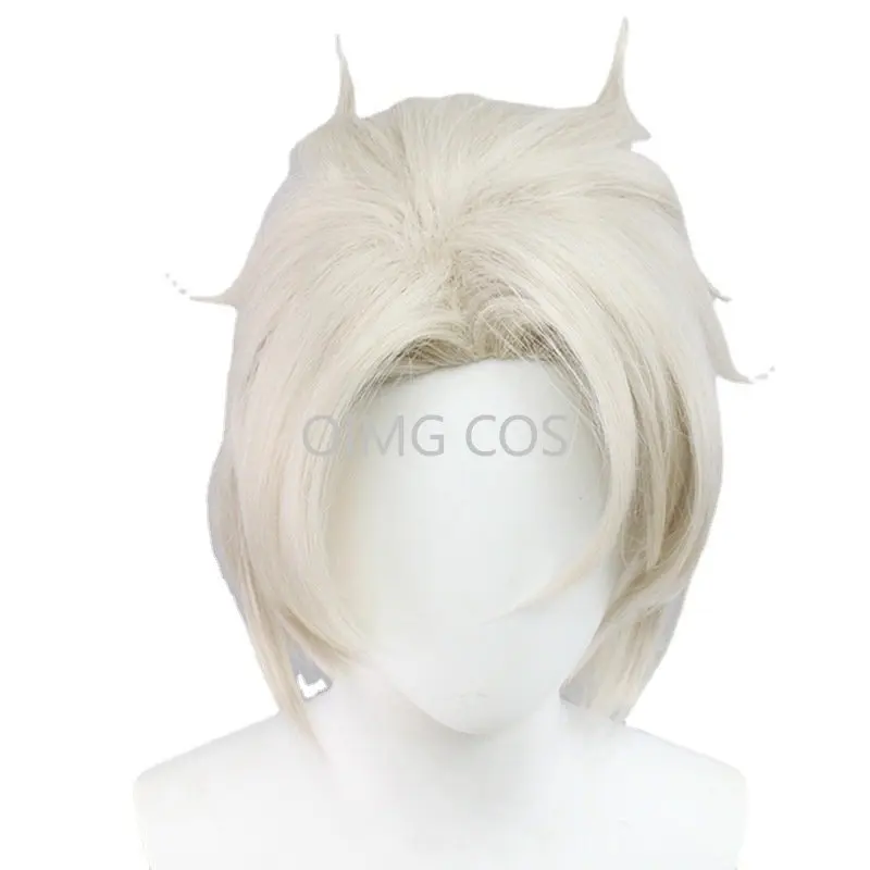 Genshin Impact Albedo Cosplay Wig Anime Halloween Costumes for Men Game