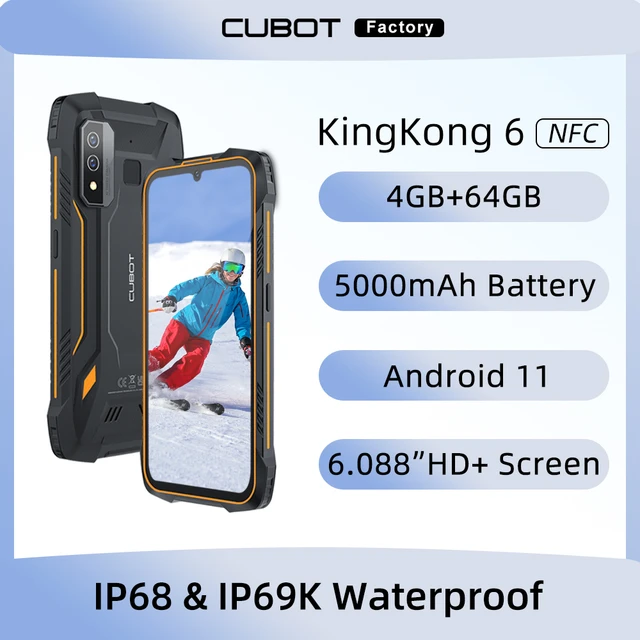 Cubot KingKong 9 Rugged Phone 6.583 FHD+ Helio G99 Android 13 24GB  RAM+256GB ROM 10600mAh Battery 100MP Camera NFC Smartphone