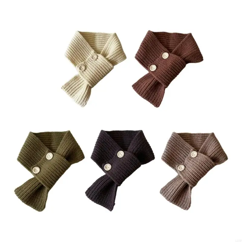 Colorful Knitted Baby Scarf for Girls & Boys Autumn Winter Children Warm Scarves 425F