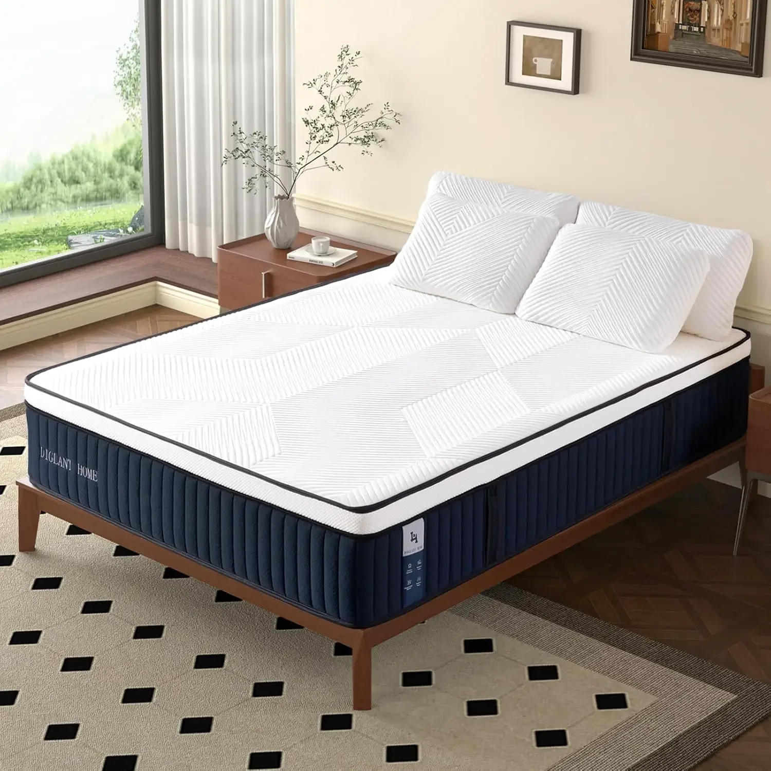 Children's Mattresses Full Mattresses 14 Inch Hybrid Soft Medium Plush Memory Foam Mattress Full Size Mattress