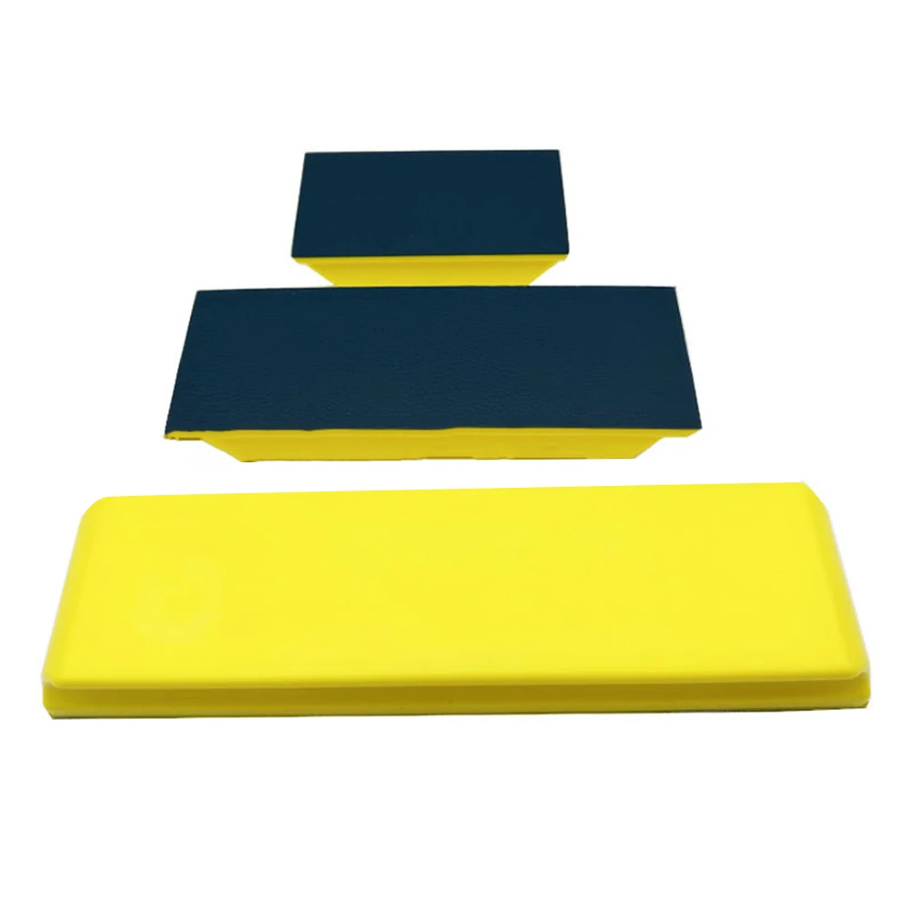 3Pcs Hook And Loop Hand Sanding Block For Polishing In Auto Body 10.7 7.6 4.7inch Abrasive Tools Polishing Pad