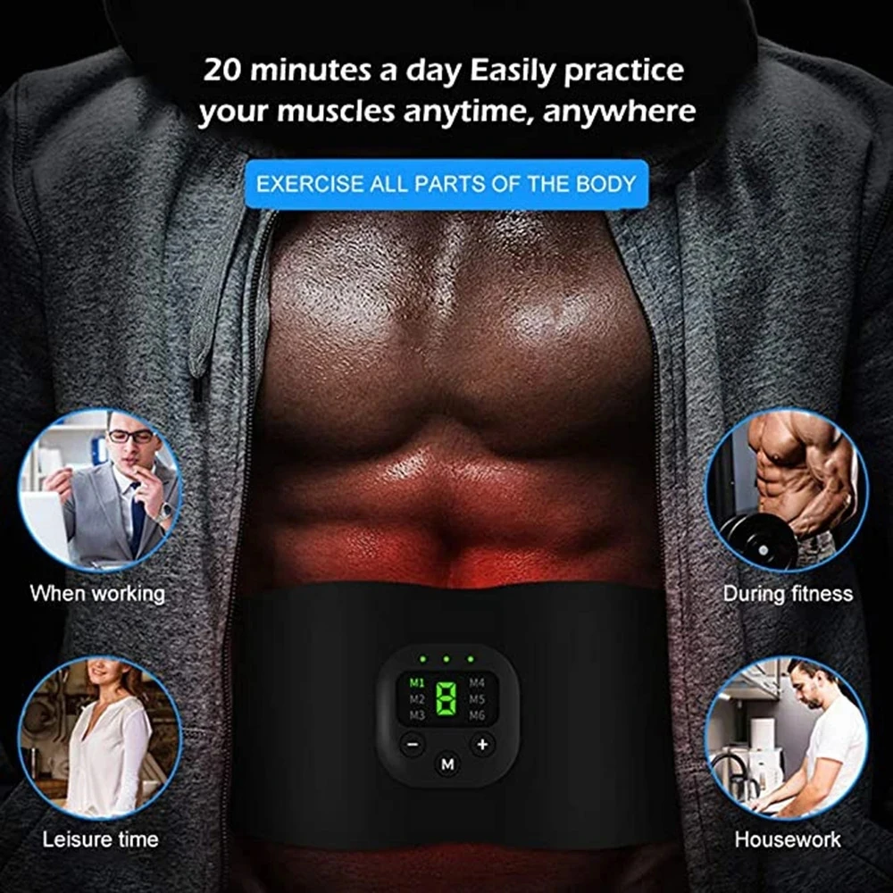 Cintura dimagrante elettrostimolatore muscolare ems addominale_voghion.com