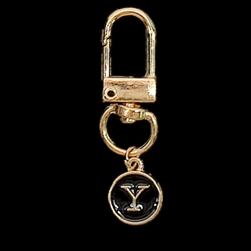 Modischer DIY A-Z Buchstaben-Schlüsselanhänger, süßer Liebes-Taschenanhänger, Schlüsselring, 26 Alphabet-Initialen-Anhänger, Metall-Accessoires, Geschenk – Detail 28