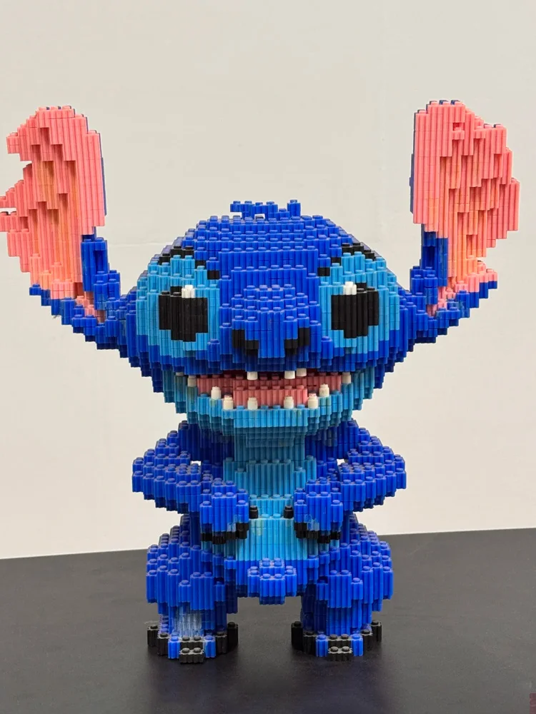 Building blocks cute Disney Stitch giant Stitzer assembly toy gift desk decoration statue ornament children's birthday gifts