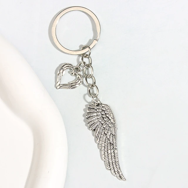 Rhinestone Key Ring Holder Pendant Keyring  Angel Wings Crystal Key Chain  - Cute - Aliexpress