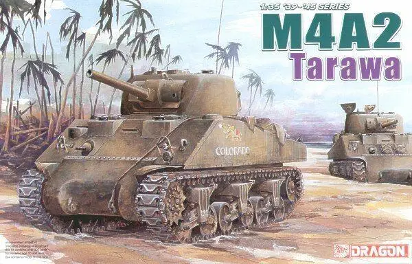 

DRAGON 6062 1/35 Scale M4A2 Sherman Tarawa w/Magic Tracks Model Kit
