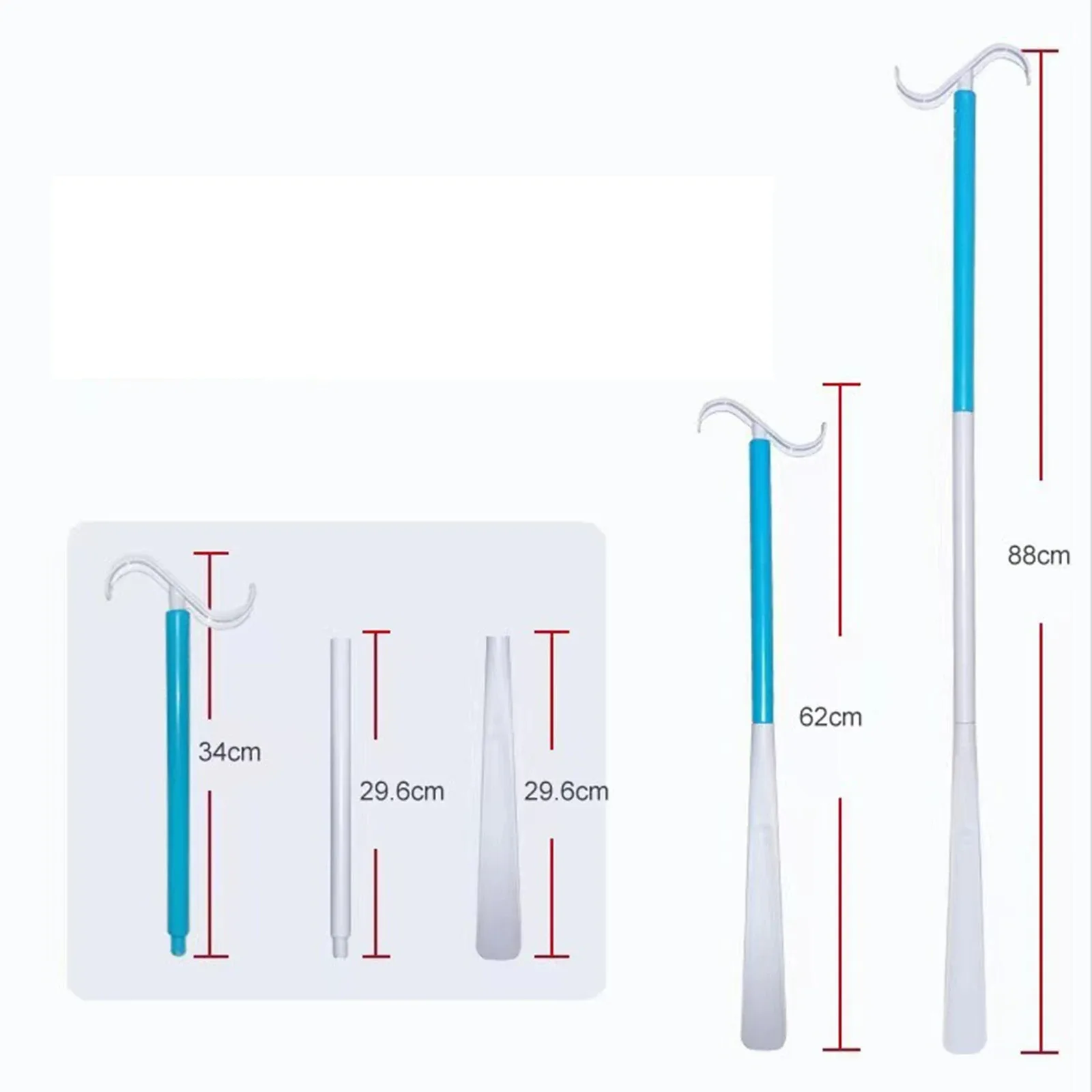 Clothing Aids Detachable Long Dressing Shoes Socks Multifunction With Shoe Horn Assisted