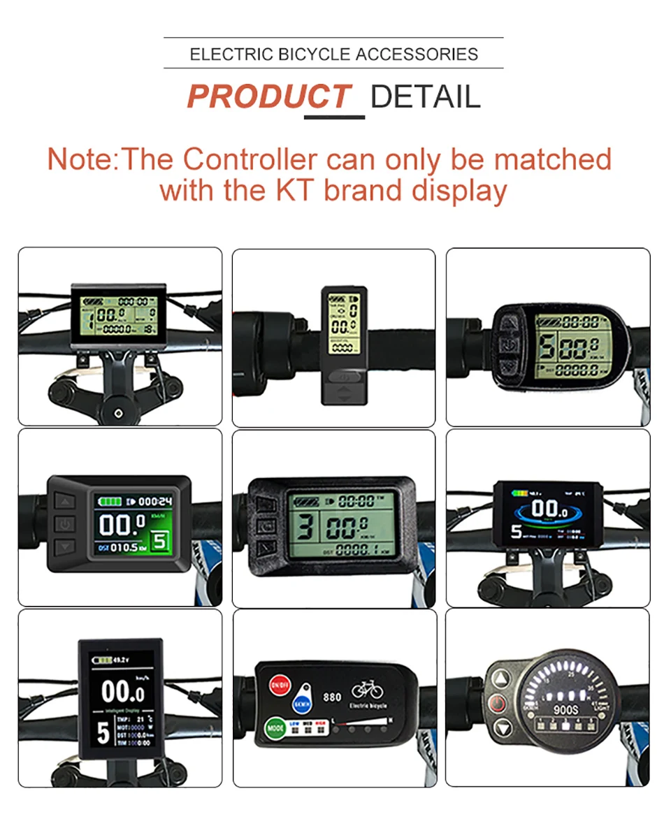 E-bike Controller 25A 36V 48V 500W 750W Brushless Controller SM