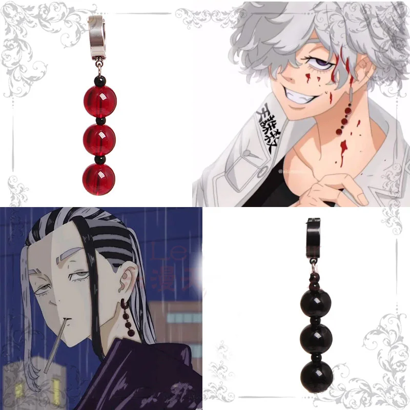 

Anime Tokyo Revengers Imaushi Wakasa Cosplay Ear Clip Fashion Jewelry Halloween Cosplay Props For Fans
