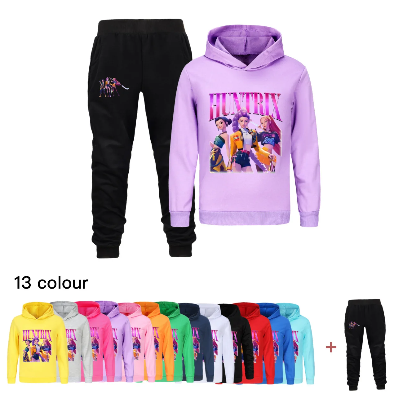 Deguisement K-Kpop D-Demon H-Hunters Enfant Jogging Survêtement Fille