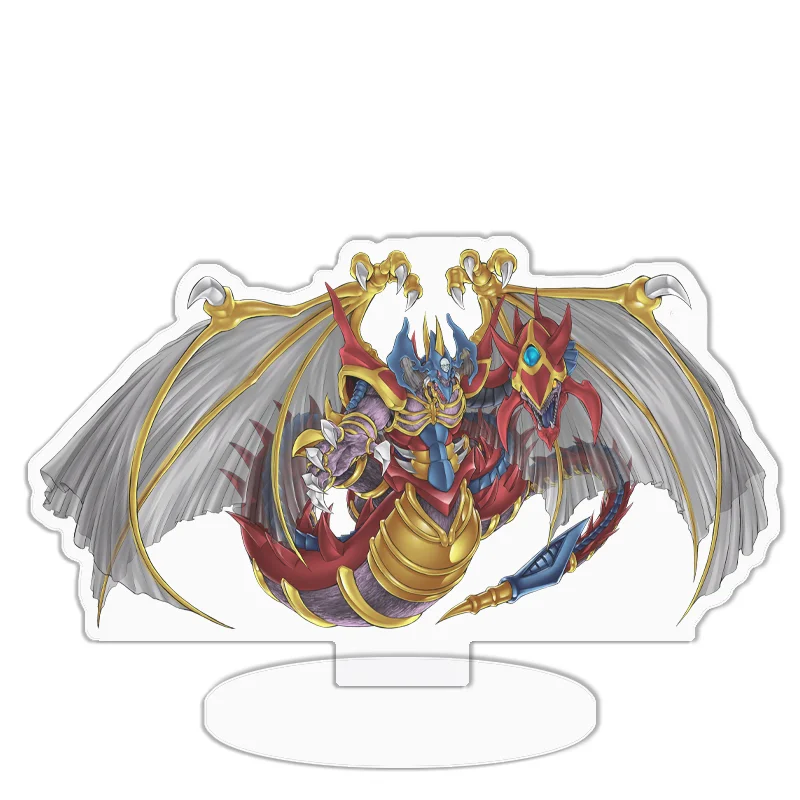 Acrylic Standing Sign: Black Rose Dragon & Dark Magician Anime Decor