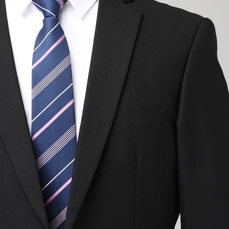 البدلة S-8XL (سترة + بنطلون) رجال الأعمال الموضة ش...