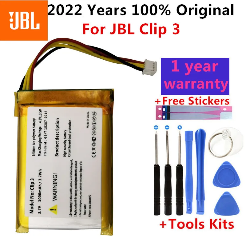 2022 100% Original Replacement Battery for JBL Charge xtreme Clip Pulse Flip 1 2 3 4 5 Boombox Plus 2016 Version Speaker Bateria100% Original Replacement Battery battery iphone Phone Batteries