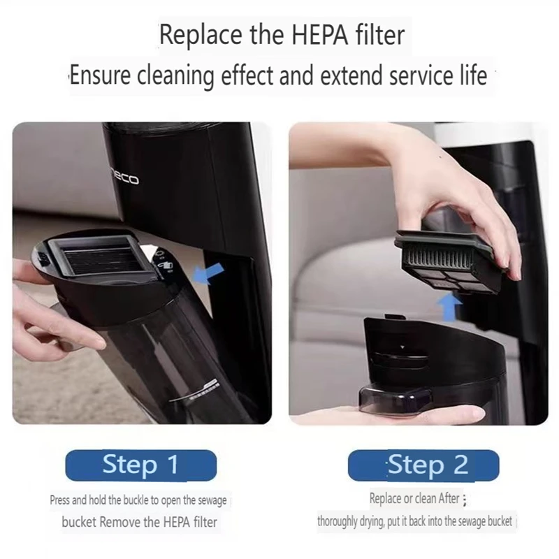 6 Pezzi) iFLOOR 5 Breeze Complete Filtro HEPA Compatibile con Tineco Floor ONE S7 PRO/ONE S6 Smart Cordless Filtro Per Aspirapolvere Wet Dry, Parti Di Ricambio 6 Filtri