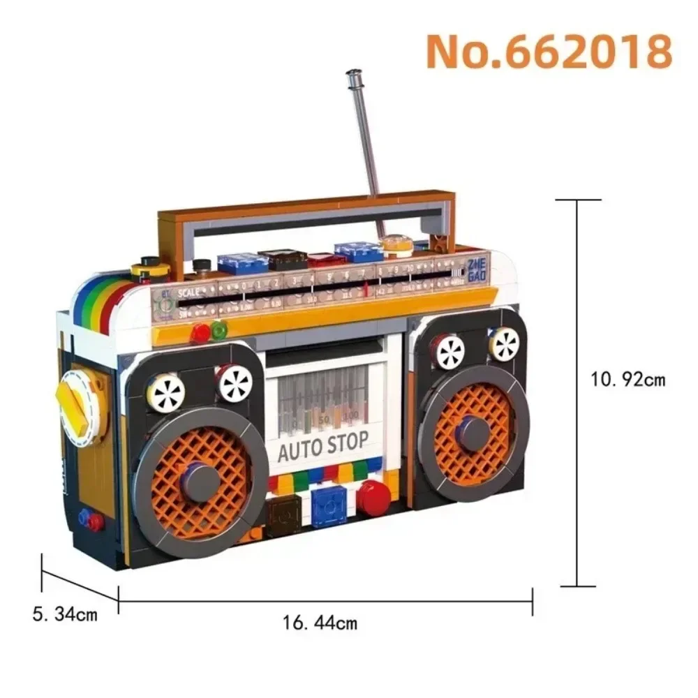 Vintage TV & Fridge Building Blocks - Nostalgic Home Décor & Creative Play Set