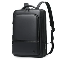 2023 New Brand Fashion Men Backpack Leather School Backpack Bag Waterproof Travel Bag Casual Leather Book Laptop Bag Male 1