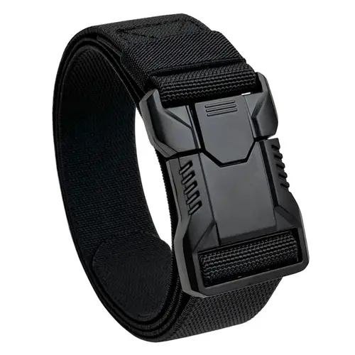 Red Ears Plastic buckle tactical belt men's multifunctional military fan canvas belt outdoor faux nylon training waist belt - Image 12