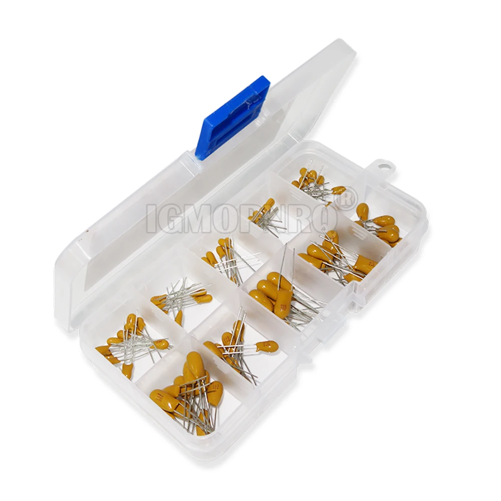 100PCS 10Value*10Pcs 16V Tantalum Capacitor Assorted Kit Box Assorstment tantalum capacitor