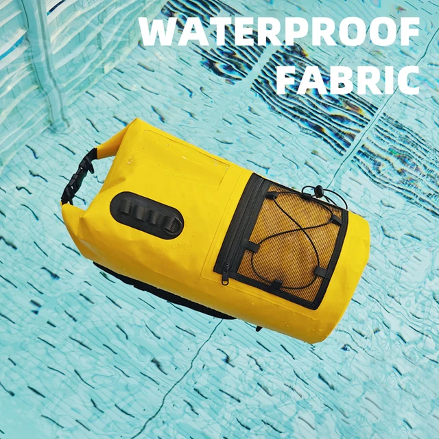 Outdoor Swimming Backpack Waterproof Reflect Beach Dry Bag Sports Floating Rafting Surfing Boating Pack Mesh Roll Top Travel Bag 6