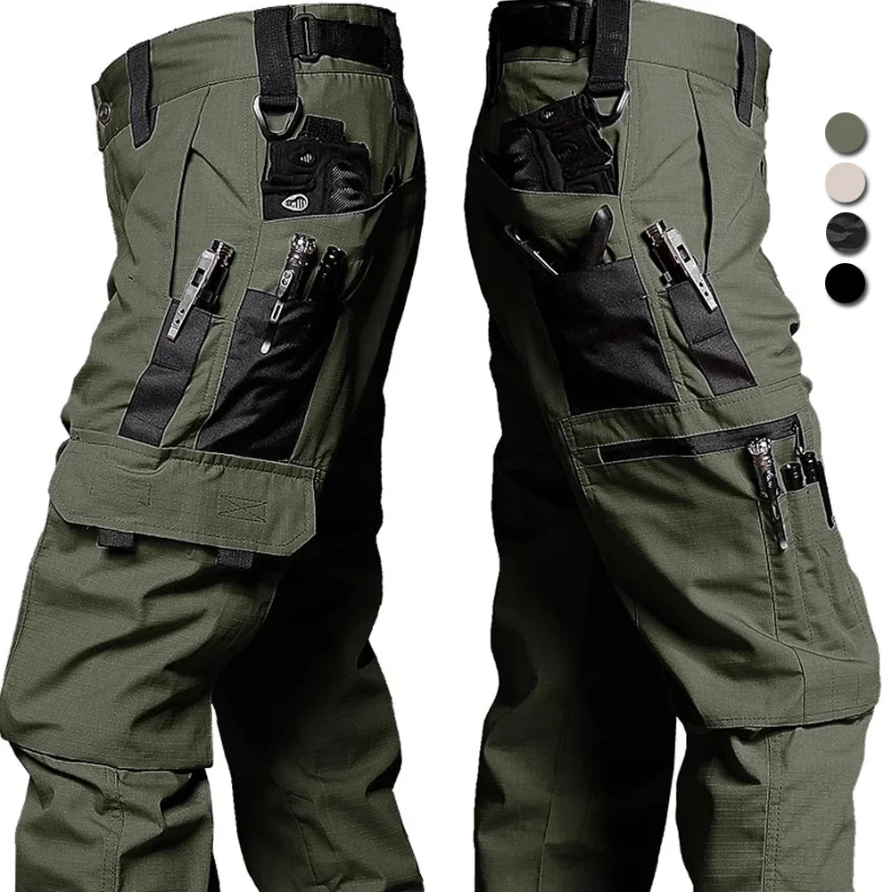 

Military Pants for Men Tactical Cargo Pants Big Multi-pocket Waterproof Ripstop Army Combat Training Trousers Brand Joggers New