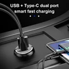 SEAMETAL 100W Hidden Car USB Charger Super Charge Dual USB Port Cigarette Lighter Adapter 30W PD Charger for iPhone iPad Android 2