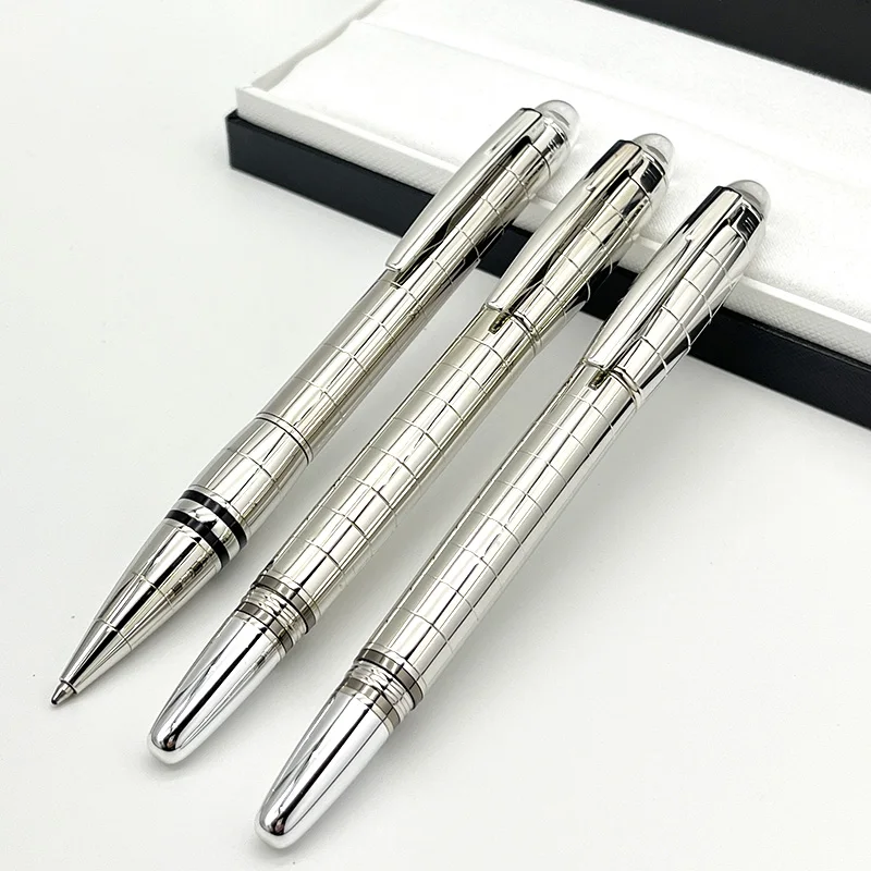 Black Sliver Check MB Rollerball Ballpoint Fountain Pens with Serial Number