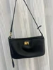 2025 Spring New Luxury Brand Rodeo Women Shoulder Bags Genuine Leather Black Handbags Women Fashion Gold Buckle Underarm Bags 4