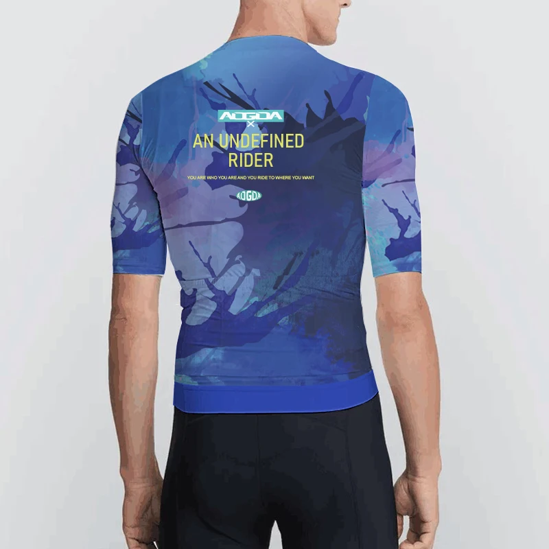 Aogda Bicycle Clothing Men,Short Sleeve Performance Road Bike Jersey,Lightweight Breathable Cycling Jersey,Maillot Ciclismo