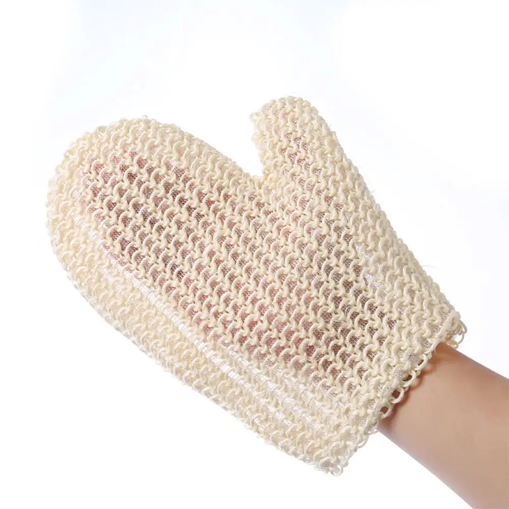 

Bath Towel Massage Sponge Bathing Cleaning Tool Peeling Mitt Exfoliating Glove Sisal Bath Gloves Body Scrubber Shower Brush